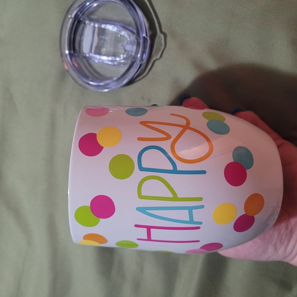 Colorful Polka Dot Party Tumbler
